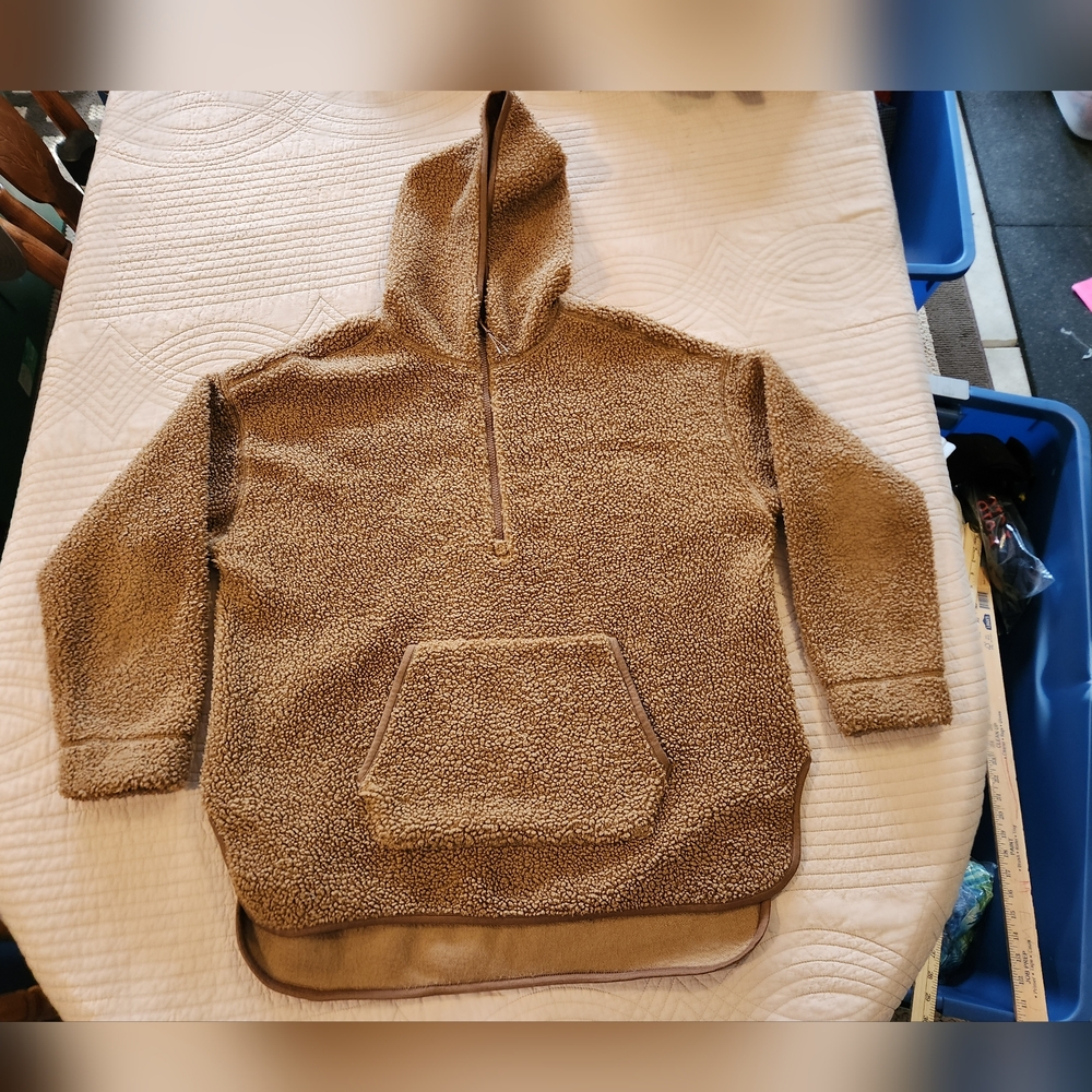 OLD NAVY SHERPA PULLOVER FLEECE WITH HOOD!!